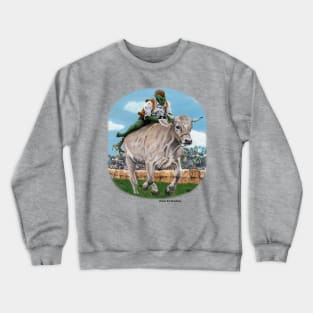 Goblin Bull Rider Race Fantasy Arts Crewneck Sweatshirt